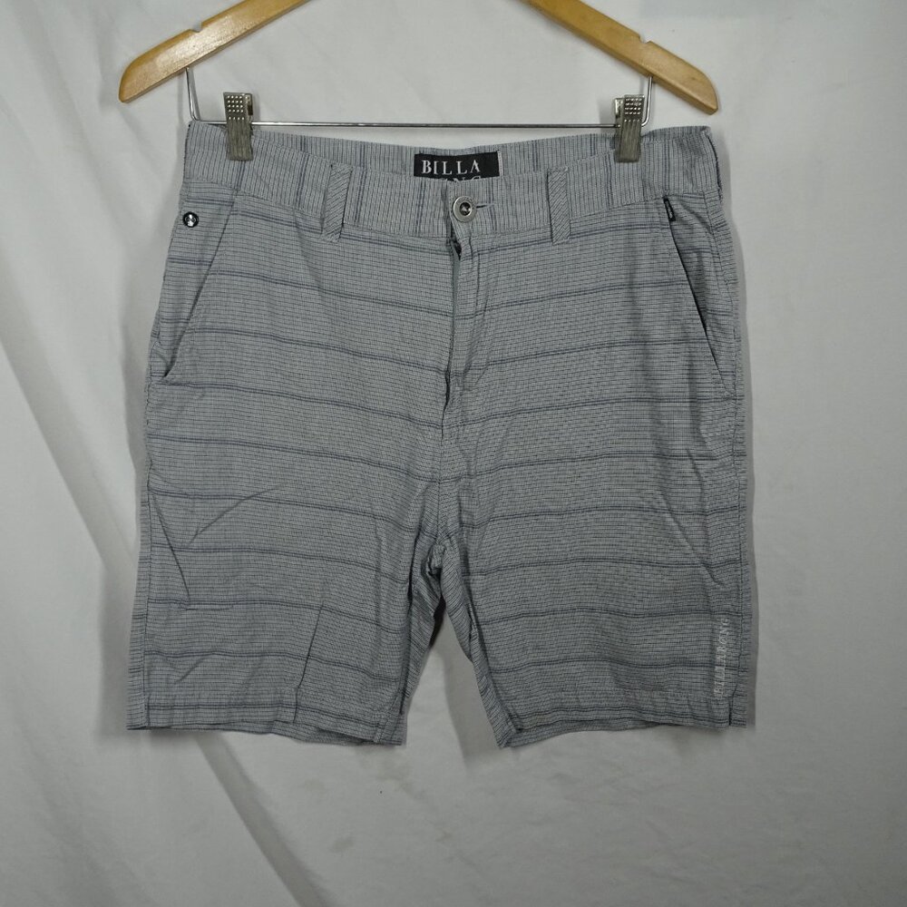 Billabong Premium Quality Men Grey 100% Cotton Shorts Size 32
